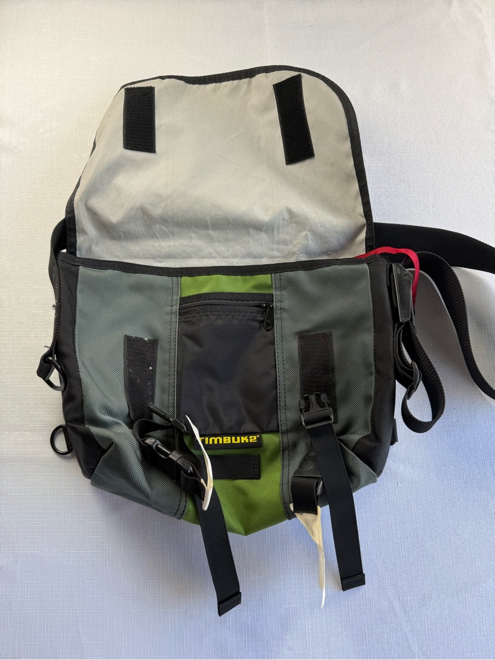 Timbuk2 Classic Messenger Bag Grey Green Small Crossbody Commuter Bike Bag - Picture 2 of 12